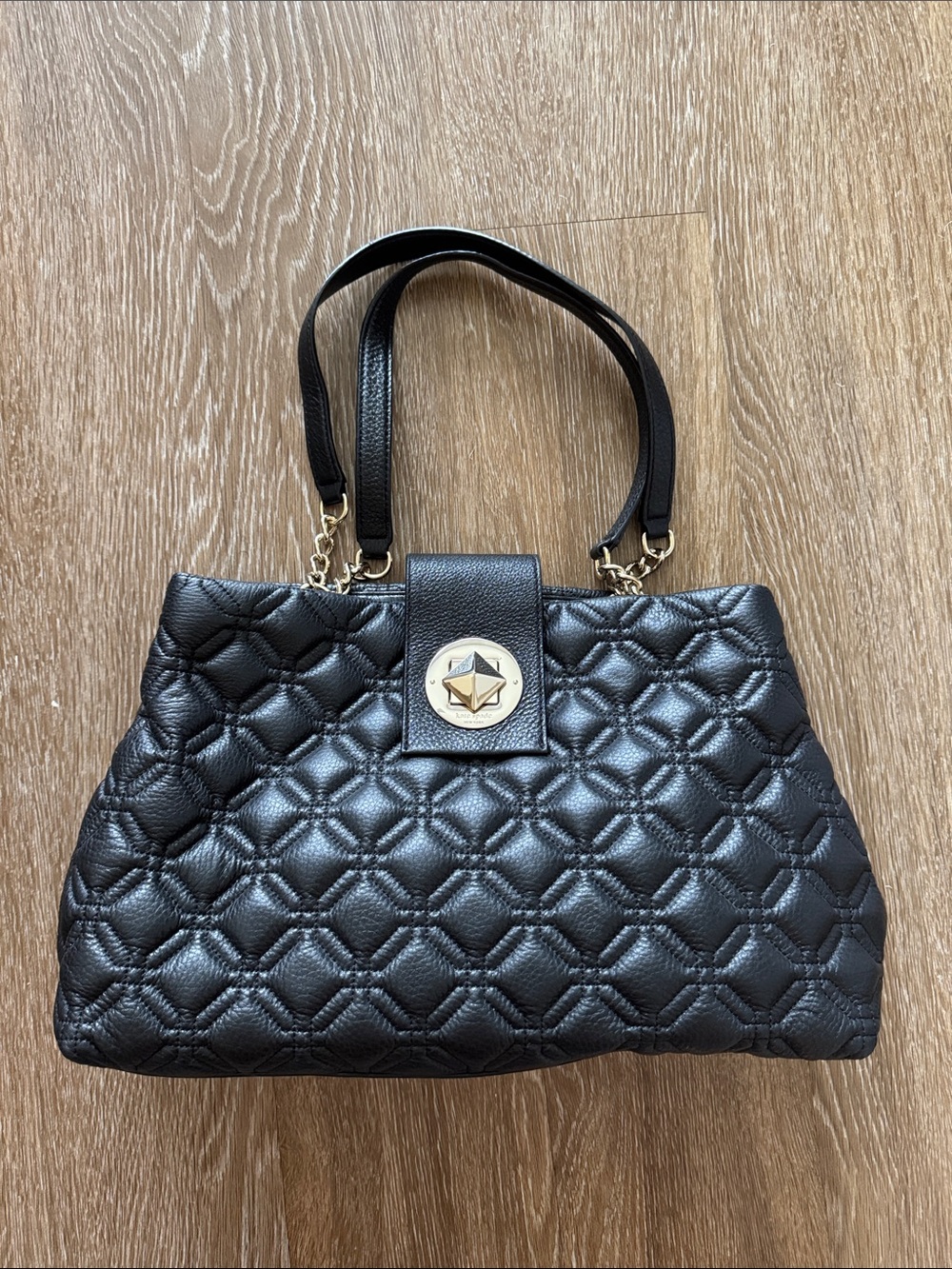 Kate Spade Quilted Black Tote Bag